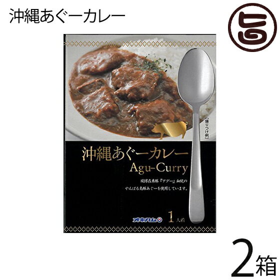 オキハム 沖縄あぐーカレー 180g×2箱 沖縄 土産 簡単調理 おかず レトルト アグー 豚 たけしの家庭の医学 ターメリック クルクミン