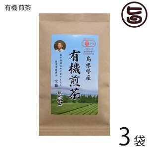 茶三代一 島根県産 有機煎茶 55g×3袋 有機JAS認定 島根県 有機緑茶 自家製肥料 カテキン