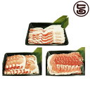 フレッシュミートがなは やんばる島豚あぐー 黒豚 しゃぶしゃぶセット(背ロース・バラ(三枚肉)・モモ各1kg) 沖縄 土産 アグー 貴重 肉