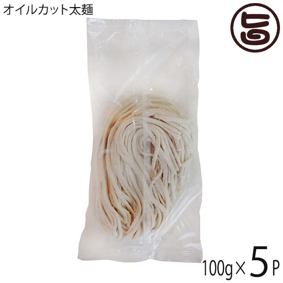 ダイユウ産業 グルテンフリー オイルカット太麺 100g×5袋 沖縄 土産 人気 米粉麺 ノンオイル お米のうどん 除去食 代替食