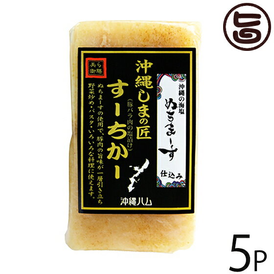 オキハム 沖縄しまの匠 ぬちまーす仕込み すーちかー ブロック 170g×5P 沖縄 土産 人気 スーチカー 豚肉 塩抜き不要 そのまま食べれる