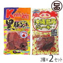 あさひ 黒豚ジャーキー & 島豚ジャーキー 2種セット×2セット 沖縄 人気 定番 土産 珍味 おつまみ
