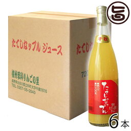 たてしなップル 果肉入林檎ジュース 千秋 720ml×6本 長野県 土産 果実飲料 フルーツジュース