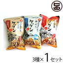 ケックンmini スパイシー 塩 黒糖&シナモン 60g×3種×1セット沖縄伊江島小麦チップス クセになる旨さ! おやつ 黒糖