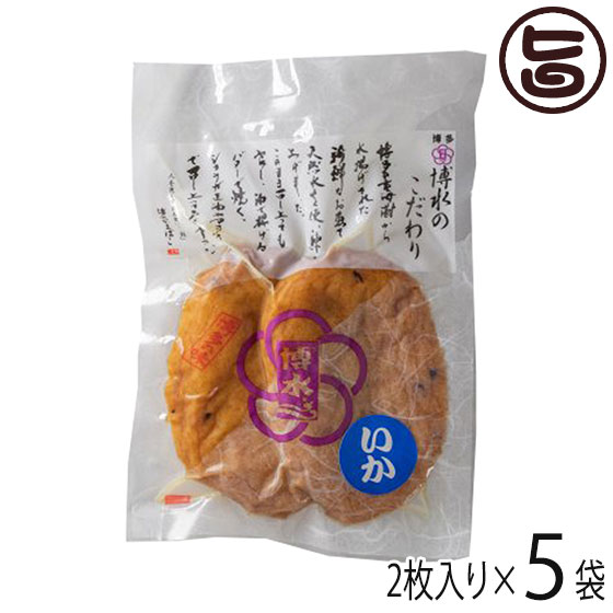 博水 博多玄海 いか 約60g×2枚入り×5袋 福岡 博多 人気 土産 惣菜 福岡県産えそ使用 博多てんぷら さつま揚げ