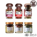 海のもの山のもの ヒバーチ 海山一味 海山七味 島ハリッサ シークヮーサーこしょう 生タイプ 瓶入り6点セット