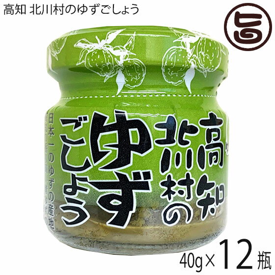 北川村ゆず王国 高知 北川村のゆずごしょう 40g×12本 ゆずこしょう 柚子胡椒 万能調味料