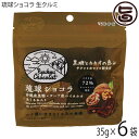 ケンコウフーズ 琉球ショコラ 生くるみ入り 35g×6P 沖縄黒糖 ガーナ産ハイカカオ 72% チャック付き