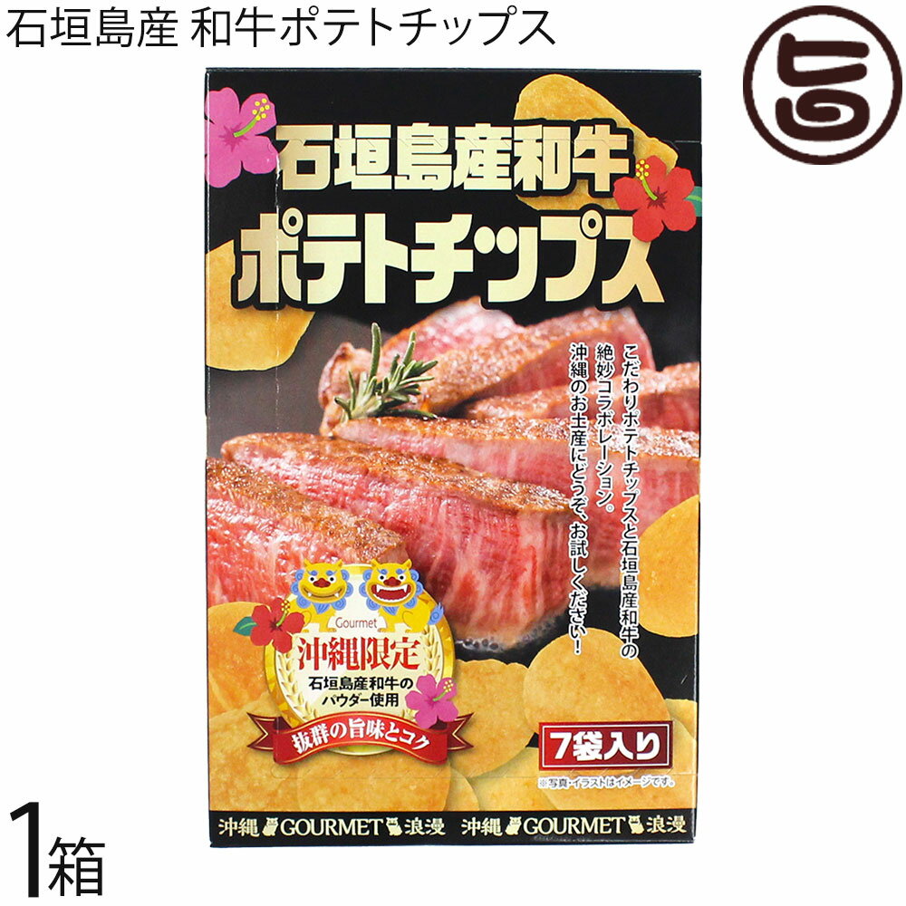 アクトジャパン 石垣島産 和牛ポテトチップス 84g(12g×7袋)×1箱