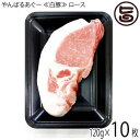 フレッシュミートがなは やんばるあぐー 白豚 ロース ステーキ用 120g×10枚 沖縄 土産 アグー 貴重 希少 肉 一部地域追加送料あり