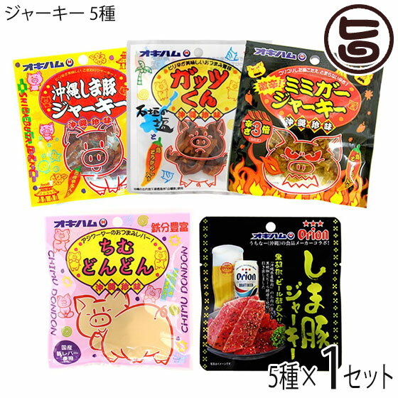 オキハムジャーキーミニ5種セレクト 沖縄ハム総合食品 沖縄 人気 定番 おつまみの商品画像