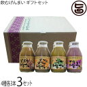 渡具知 飲むげんまい ギフトセット(黒ごめ黒ごま・よもぎ・べにいも・黒糖 各3本 12本入り)×3箱