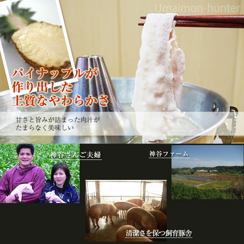 カネマサミート ギフト箱入り パイナップルポーク 純 モモ肉 しゃぶしゃぶ 1500g 沖縄県産品