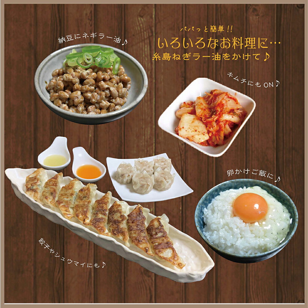 糸島ねぎラー油 47g×3本 弥冨農園