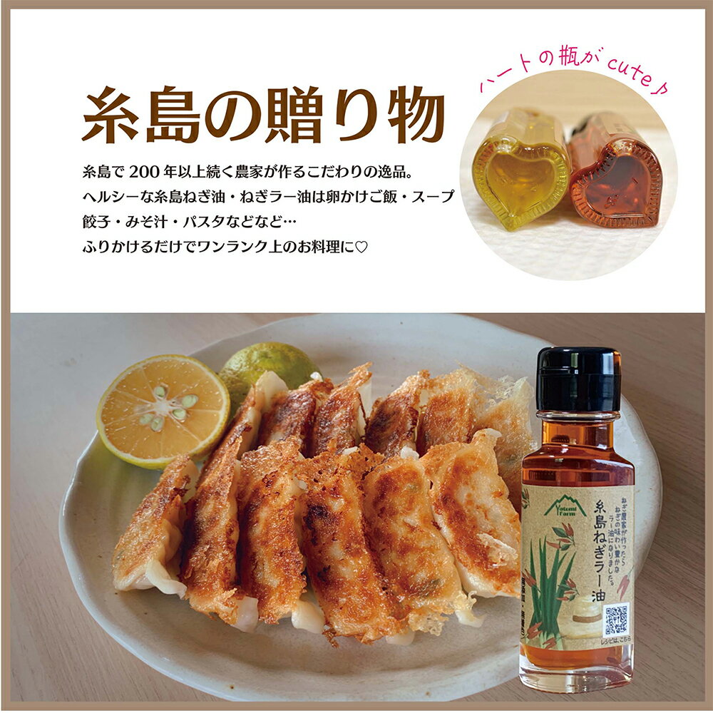 糸島ねぎラー油 47g×3本 弥冨農園