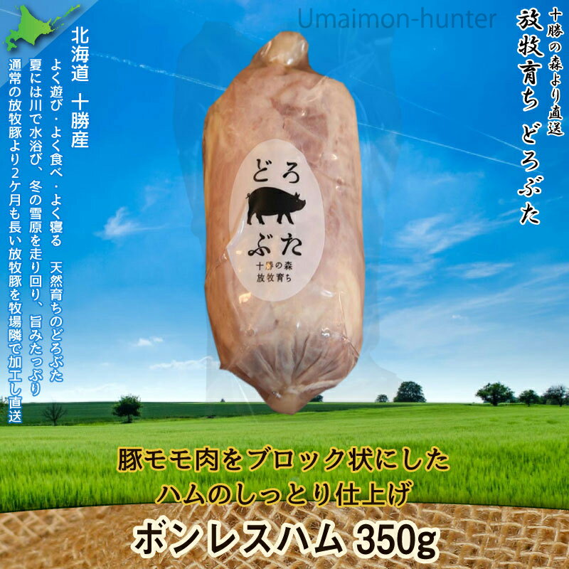 エルパソ どろぶた ボンレスハム 350g×5P 北海道 土産 人気 お取り寄せ食材 オリジナルの放牧豚使用 豚モモ肉 ハムサンドにおすすめ