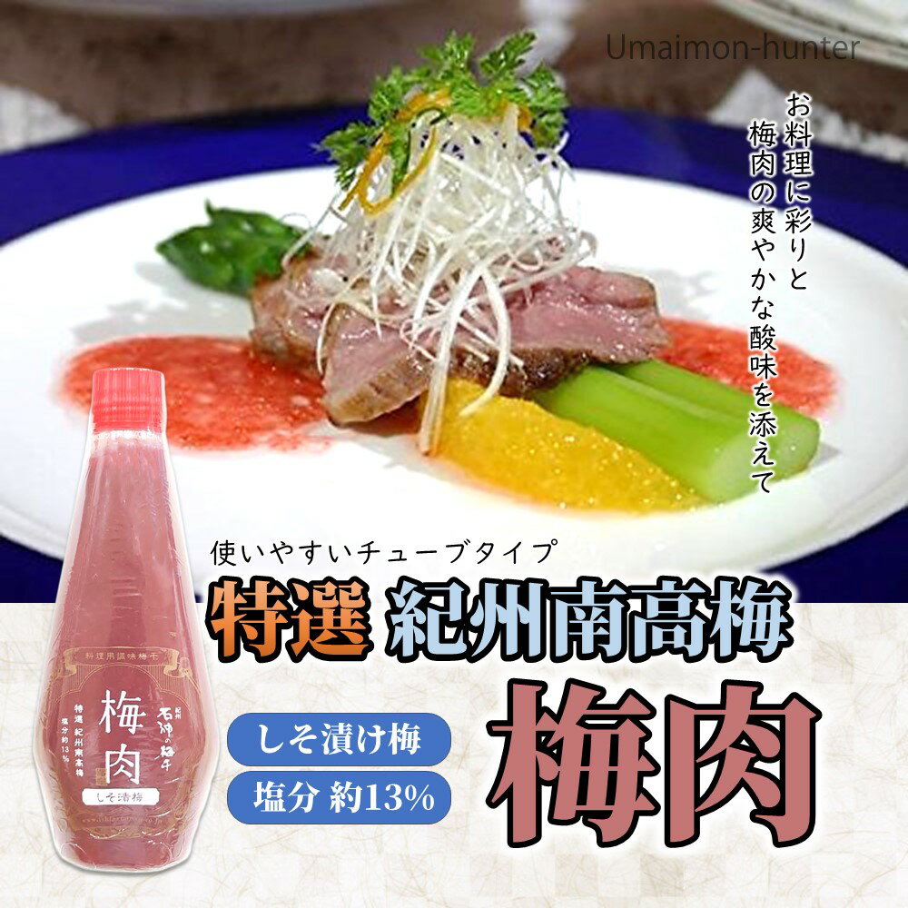 濱田 梅肉 しそ漬梅干 (塩分13%) 340g×1本 2