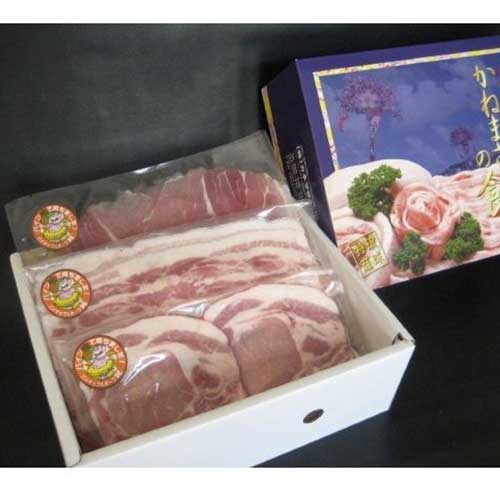 カネマサミート ギフト パイナップルポーク 純 しゃぶしゃぶ食べ比べセット (ロース・バラ・モモ) 各600g ギフトセット