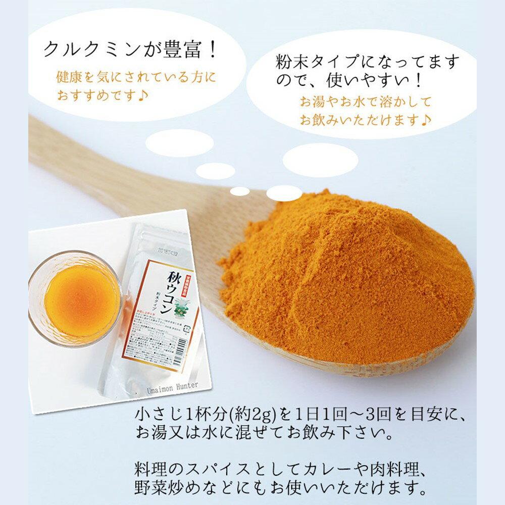 真常 秋ウコン粉末 アルミパック 100g×6...の紹介画像2