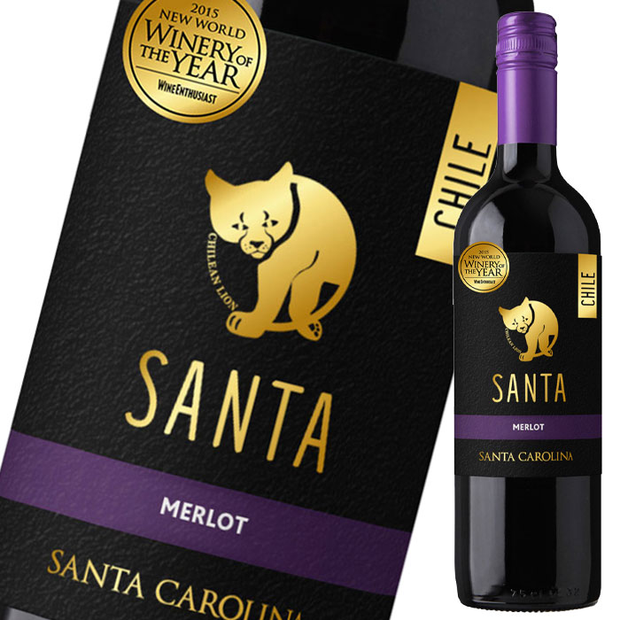 サンタ バイサンタ カロリ−ナ メルロ750ml瓶×1ケース（全12本） 送料無料