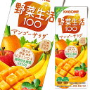 野菜生活100マンゴーサラダは、20種類の野菜と6種類の果実を使用した野菜果実ミックス飲料です。1食分の野菜※を使用(200ml当たり)し、マンゴーの芳醇な味わいを楽しみながら1日分のビタミンCとたっぷりビタミンE、植物性乳酸菌KB290が摂れるので家族みんながおいしく手軽に野菜を補える野菜飲料です。※1日の必要量は栄養素等表示基準値(2015)に基づく。(植物性乳酸菌は、殺菌されています。)●名称：野菜果実ミックス飲料●内容量：200ml×3ケース（全72本）●原材料名：野菜(にんじん(輸入又は国産(5％未満))、ピーマン、かぼちゃ、とうもろこし、たまねぎ、メキャベツ(プチヴェール)、紫キャベツ、紫いも、だいこん、アスパラガス、ブロッコリー、キャベツ、クレソン、ビート、はくさい、ケール、ほうれん草、パセリ、レタス、セロリ)、果実(りんご、レモン、マンゴー、パッションフルーツ、バナナ、アセロラ)、植物性乳酸菌(殺菌)/香料、ビタミンC、クエン酸、ビタミンE●栄養成分：(200ml)、エネルギー:81kcal、タンパク質:0.6g、脂質:0g、ナトリウム:6g~83g、食塩相当量:0.01~0.3g●賞味期限：（メーカー製造日より）270日●保存方法：直射日光や高温多湿を避けて保存してください。●販売者：カゴメ株式会社