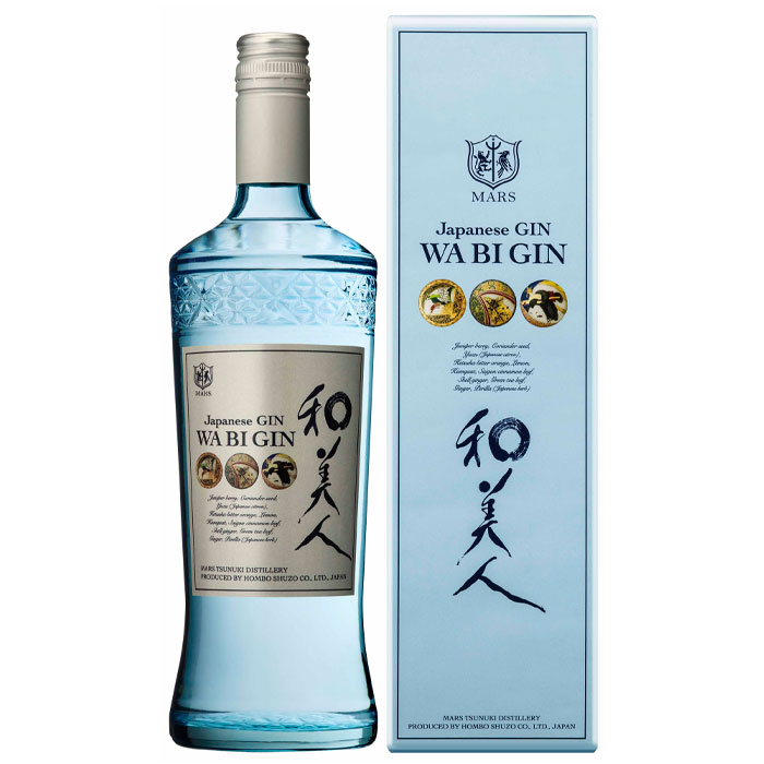 マルス津貫蒸留所 Japanese GIN和美人(化粧箱入)700ml瓶×2ケース(全12本) 送料無料