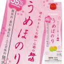 チョーヤ 梅酒 うめほのり1L 紙パック ×1ケース(全6本) 送料無料