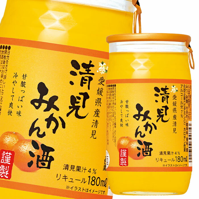 キング醸造 愛媛県産清見みかん酒180ml瓶×2ケース（全60本） 送料無料