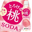 伊藤園 とろける桃ソーダ450ml×2ケース(全48本) 送料無料