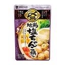 コクがある味わいなので、お鍋はもちろん、〆まで美味しく食べられる鍋つゆシリーズです。地鶏・帆立・昆布・椎茸の4つのだしを合わせた、あっさりしていてコクがある、地鶏塩ちゃんこ鍋つゆです。〆はバターとラーメンを入れて塩バターラーメンを美味しく召し上がれます。●名称：鍋つゆ（ストレートタイプ）●内容量：750g（3〜4人前）ストレートタイプ×1ケース（全12本）●原材料名：食塩（国内製造）、水あめ、鶏がらだし、アミノ酸液（大豆を含む）、ほたてだし、こんぶだし、コラーゲンペプチド（ゼラチンを含む）、しょうが、香味食用油、しいたけだし、酵母エキス（大豆を含む）、ごま油、こしょう／調味料（アミノ酸等）、増粘剤（キサンタンガム）、香辛料抽出物●栄養成分：1人前（214g）当たりエネルギー：17kcal、たんぱく質：1.3g、脂質：0g、炭水化物：3.0g、食塩相当量：4.1g●賞味期限：（メーカー製造日より）570日●保存方法：開封前常温●販売者：株式会社Mizkan