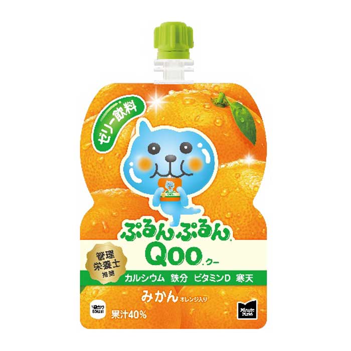 コカ コーラ ミニッツメイド ぷるんぷるんQoo みかん125gパウチ×1ケース（全30本） 送料無料