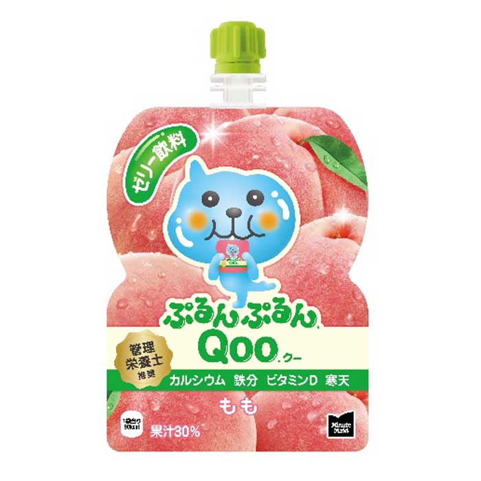 コカ コーラ ミニッツメイド ぷるんぷるんQoo もも125gパウチ×4ケース（全120本） 送料無料