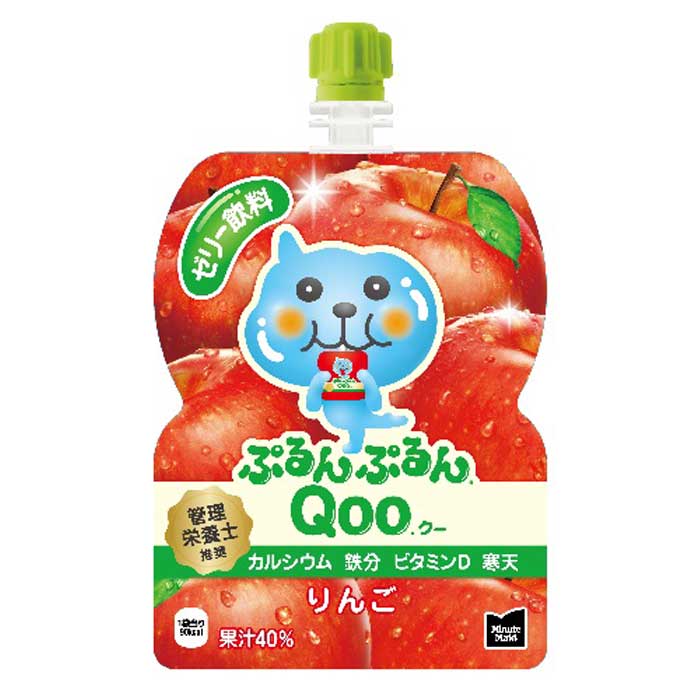 コカ コーラ ミニッツメイド ぷるんぷるんQoo りんご125gパウチ×3ケース（全90本） 送料無料