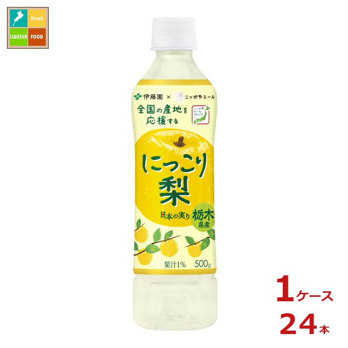 伊藤園 ニッポンエール 栃木県産 にっこり梨500g×1ケース（全24本）送料無料のサムネイル