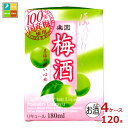 清洲桜醸造 楽園 梅酒 ミニ 180ml紙パック×4ケース(全120本)送料無料