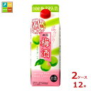 清洲桜醸造 楽園 梅酒 500ml紙パック×2ケース(全12本)送料無料