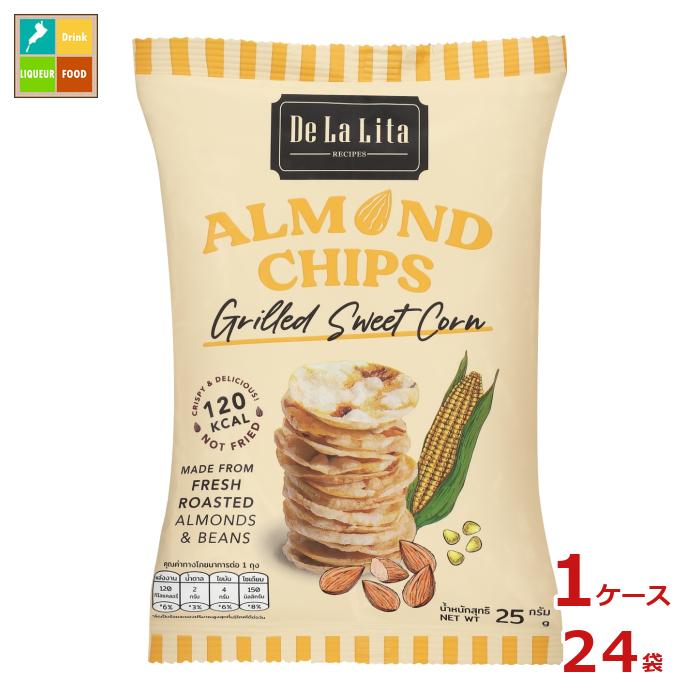 ドゥラリタ アーモンドチップス スイートコーン風味25g袋×1ケース（全24本）送料無料