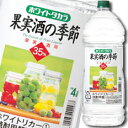 宝酒造 35度ホワイトタカラ「果実酒の季節」エコペット4L×1ケース(全4本) 送料無料
