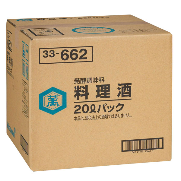 先着限りクーポン付 キッコーマン 発酵調味料 料理酒20LB