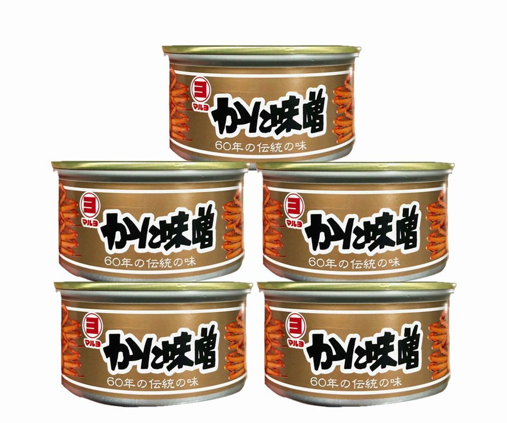 かにみそ・1缶100g入り×5缶セット マルヨ食品・日本酒のあてに【うまみ凝縮】寿司・パスタ・味噌汁・ラーメン・焼物・炒め物に・・