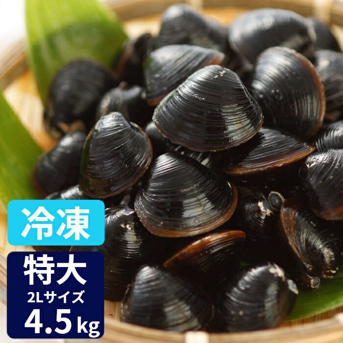 特大 冷凍 しじみ 送料無料 砂抜き済み 宍道湖産 2Lサイズ 4.5kg（900g×5） 漁師直送 島根県 シジミ 味噌汁 用 蜆 しじみ 汁 お吸い物 ヤマトシジミ 贈答 贈り物 国産 天然 ギフト オルニチン 亜鉛 クラムチャウダー 二日酔い 父の日 高級 お鍋 貝 産直 グルメ 大竹屋