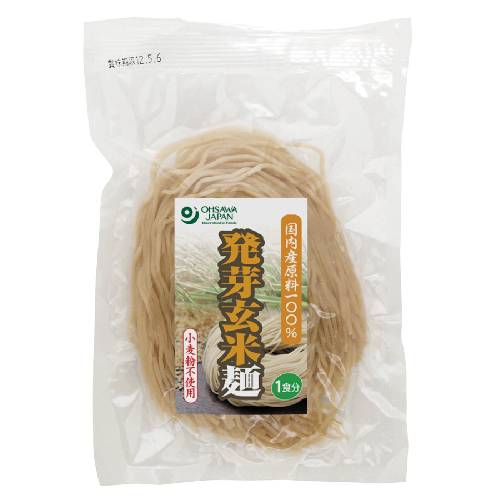 発芽玄米麺 120g【オーサワジャパン