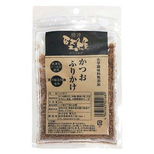 ■商品名：かつおふりかけ■メーカー：新丸正■内容量：28g■カロリー（Kcal）：353kcal/100g■開封前賞味期間：製造日より常温で1年■原材料：かつお削りぶし・粗糖（国内産）、醤油、食塩（天塩）、米醗酵調味料、ごま（国内・ボリビア産他）■商品詳細：焼津産のかつお節を天然醸造醤油で味付けしたふりかけです。かつおの旨み、醤油の香ばしい味わいがご飯を美味しく引き立てます。ごはんにそのままかけるほか、おひたしや冷奴、お茶漬けなどにもおすすめです。