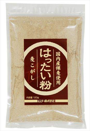 ■商品名：国内産裸麦使用・はったい粉■内容量：120g■原材料：国内産裸麦■賞味期限：開封前9ケ月、開封後はなるべく早く■保存方法：直射日光・高温多湿を避けて、冷暗所で保存してください。■甘味（砂糖など）や塩を加えてそのまま、またはお湯で練...