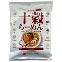 ■商品名：十穀らーめん・しょうゆ味 〈ノンフライ〉■内容量：89g■原材料：めん「小麦粉（国内製造）、小麦たん白、黒米粉、小豆粉、発芽玄米粉、大麦粉、もちきび粉、もちあわ粉、うるちひえ粉、アマランサス粉、はとむぎ粉、食塩」、食塩、砂糖、粉末しょうゆ、酵母エキス、魚＆＃37292；パウダー、香辛料、チキンエキス、ポークエキス、ココアパウダー、ほたてエキス、乾燥ねぎ、混合節粉末、麦芽エキス、ごま油、（一部に小麦・さば・大豆・鶏肉・豚肉・ごまを含む） ■賞味期限：開封前：6か月、開封後：お早めにお召し上り下さい。■栄養成分：1食（90g）あたり■商品詳細：国内産の十種類の穀物（小麦粉・黒米粉・小豆粉・発芽玄米粉・大麦粉・もちきび粉・もちあわ粉・うるちひえ粉・アマランサス粉・はと麦粉）を使用したノンフライラーメンです。