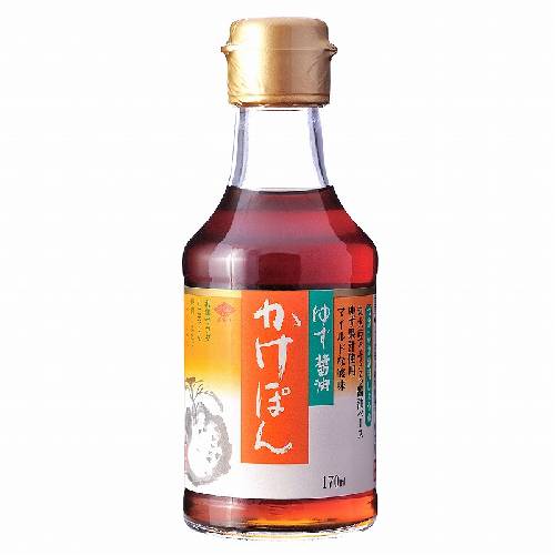 ■商品名：ゆず醤油 かけぽん ■容量：170ml ■賞味期限：製造日より360日 ■メーカー：チョーコ醤油 ■原材料：しょうゆ：小麦・大豆を含む（国内製造）、醸造酢（国産）、砂糖（国産）、ゆず果汁（国産）、みりん（国産）、魚貝エキス（国産）、酵母エキス（国産） ■商品詳細： 本醸造超特選・丸大豆うすくち醤油をベースに、高知県産のゆず果汁を使用した、かけ・つけ専用のゆず風味のぽん酢しょうゆです。 マイルドな味わいのうすいろタイプですので、お料理の色や味を損なう事なく美味しく頂けます。