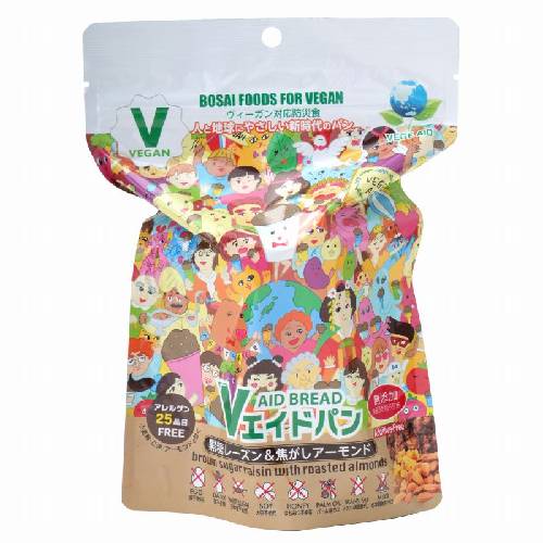 Vエイド保存パン 黒糖レーズン&焦がしアーモンド 1個 【東京ファインフーズ】