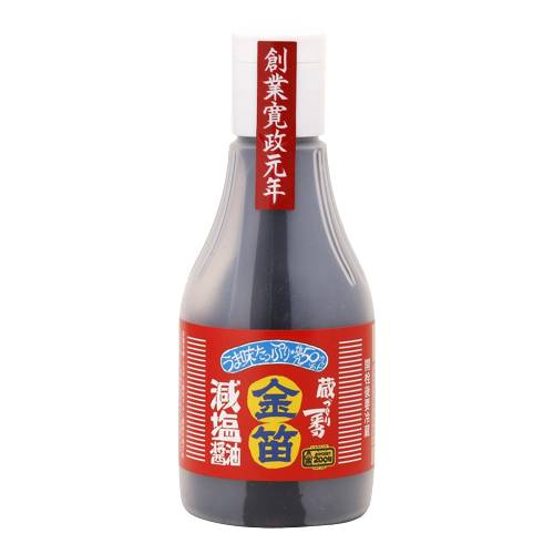 金笛 減塩醤油ボトル 200ml 【笛木醤油】 1