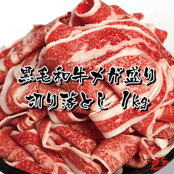 【送料無料】九州産黒毛和牛 メガ盛り切り落とし1kg 250g 4パック 真空パック