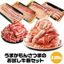 うまかもんお試し牛豚セット2.25kg (6種) 豚肉 牛肉 牛バラ 豚バラ 豚ロース 豚こま 国産 デンマーク産 アメリカ産